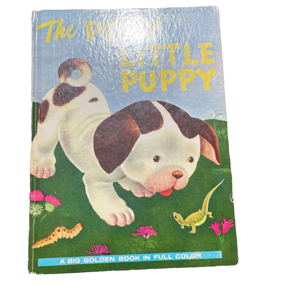 Vintage Poky Little Puppy Big Golden Book 12 X 9 Great Condition